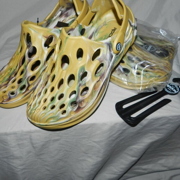 ROCKIN CLOGS UNISEX GLADES GREEN LIGHTWEIGHT WATERPROOF DURABLE SHOES NWT! - Picture 3 of 14